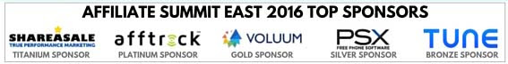 Affiliate Summit East 2016 Top Sponsors